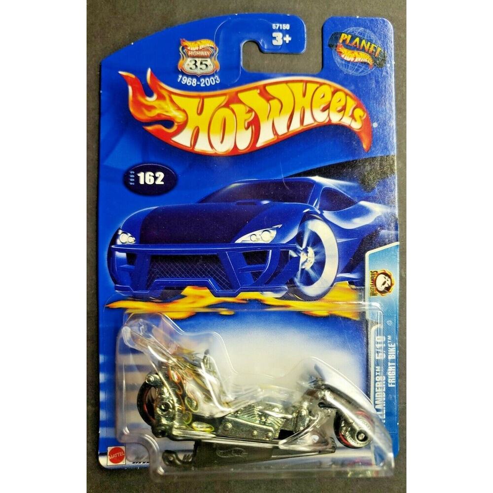 2003 Hot Wheels Wastelander Fight Bike #162 Black HWY 35 Planet Hot Wheels HW9